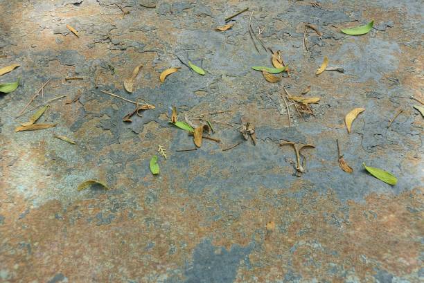 istock metal texture from black gray dirty old iron wall in brown rust 1343890843