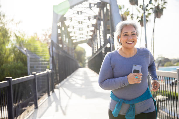 istock Mexican Woman Jogging 1343896797