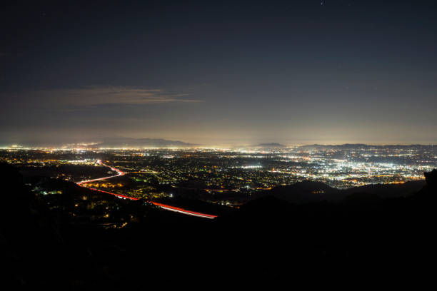 istock Porter Ranch Los Angeles Night Cityscape 1343909021