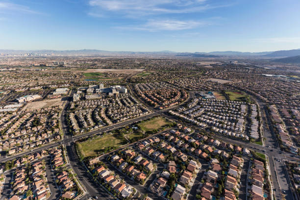 istock Las Vegas Summerlin Suburban Streets and Rooftops 1343909141