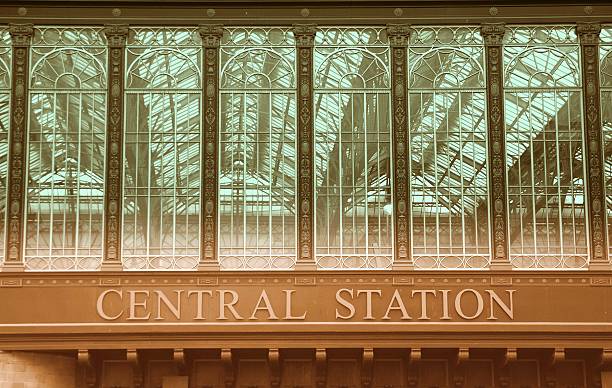 Central station stock photo