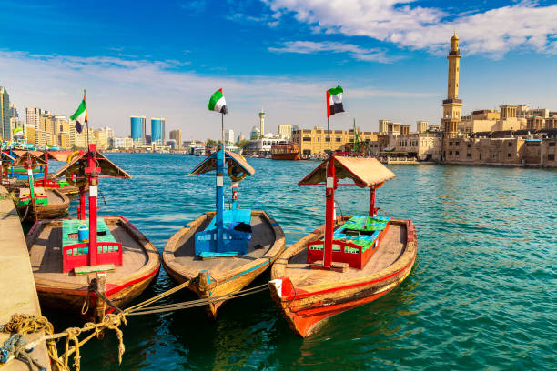 Abra wooden boat in Dubai