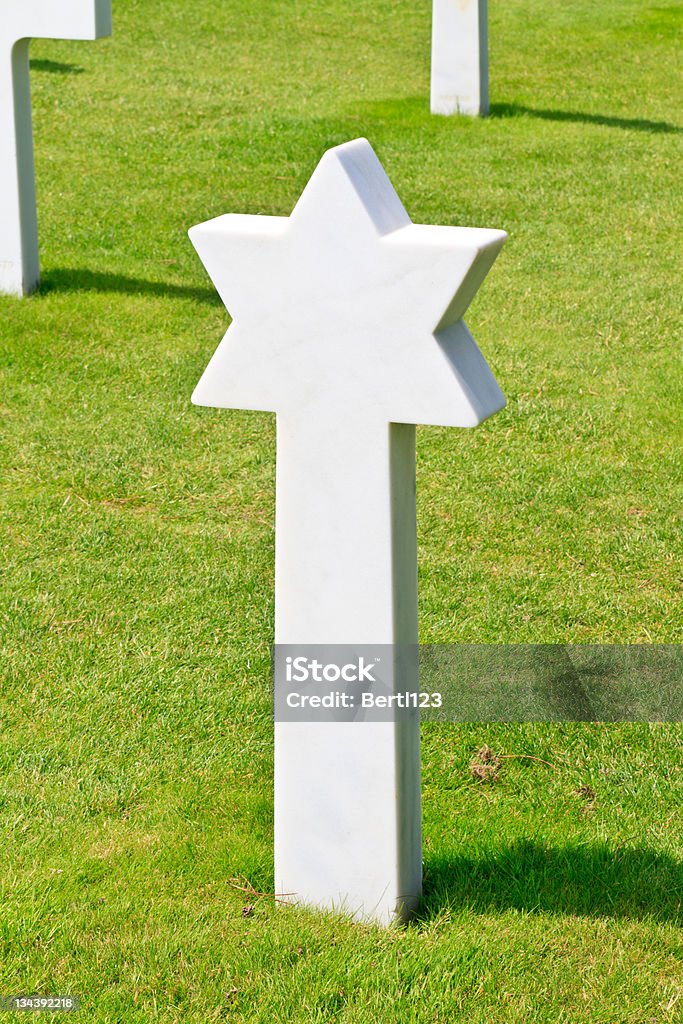 Marmo Stella di David-soldato caduto - Foto stock royalty-free di Albero