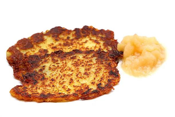 hash browns with apple puree