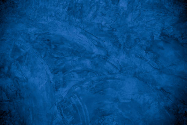 istock Old wall pattern texture cement blue dark abstract  blue color design are light with black gradient background. 1343943833