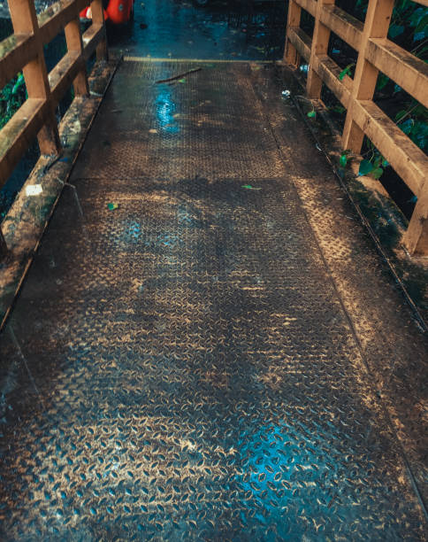 istock Small foot over Crossing bridge 1343948745