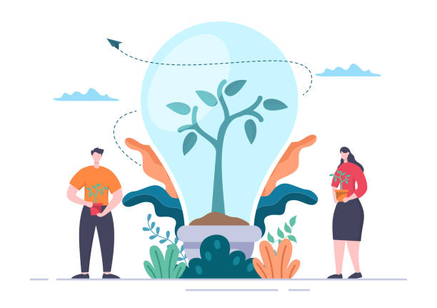 istock People Planting Trees Flat Cartoon Vector Illustration With Gardening, Farming and Agriculture Use Tree Roots or a Shovel For Caring Environment Concept 1343953189