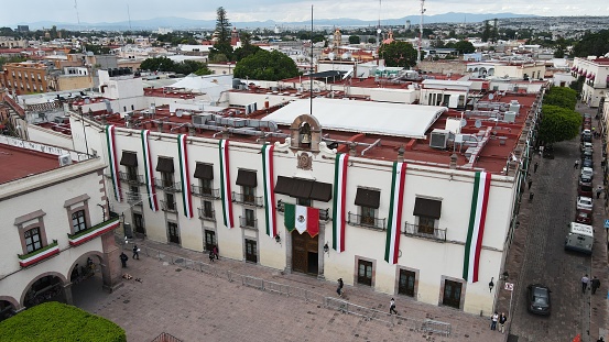 landscapes and famous places of the beautiful capital of Querétaro, Querétaro.  Mexico.