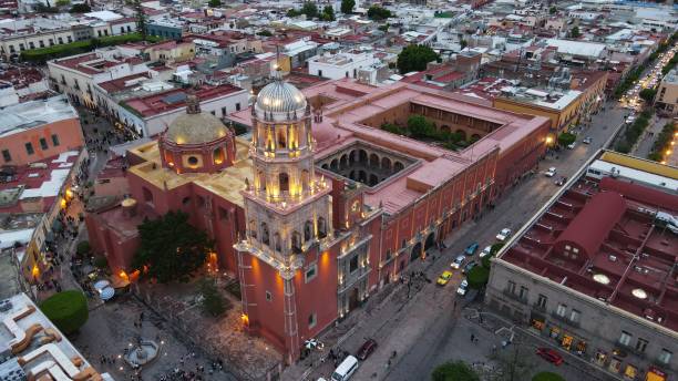 Famous places of the beautiful state of Querétaro from the sky. landscapes and famous places of the beautiful capital of Querétaro, Querétaro.  Mexico. queretaro city stock pictures, royalty-free photos & images