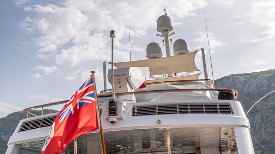 Luxury yacht. stock photo