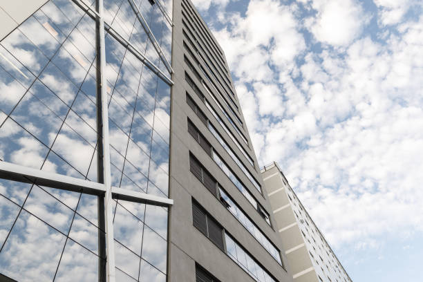 istock Abstract reflections of a business building 1343971046