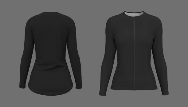 istock Blank cycling jersey mockup in front and back 1343971660