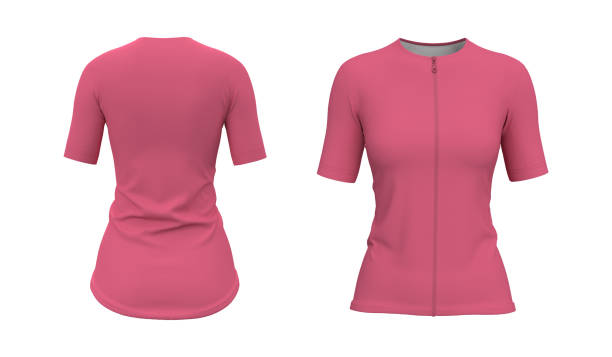 istock Blank cycling jersey mockup in front and back 1343971728
