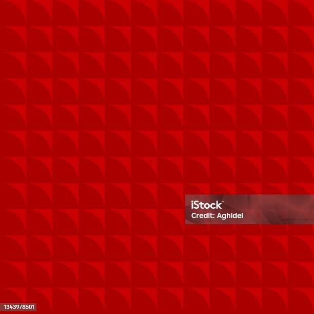 Red Texture Continuous Pattern Abstract Geometric Shape Vector Seamless Pattern Red Repetitive ...