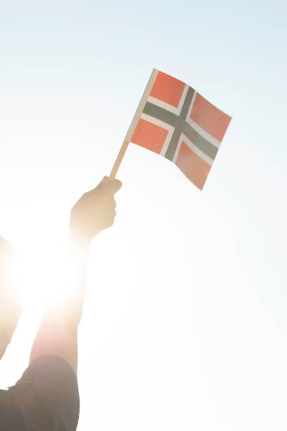 istock Woman with Flag 1343981750