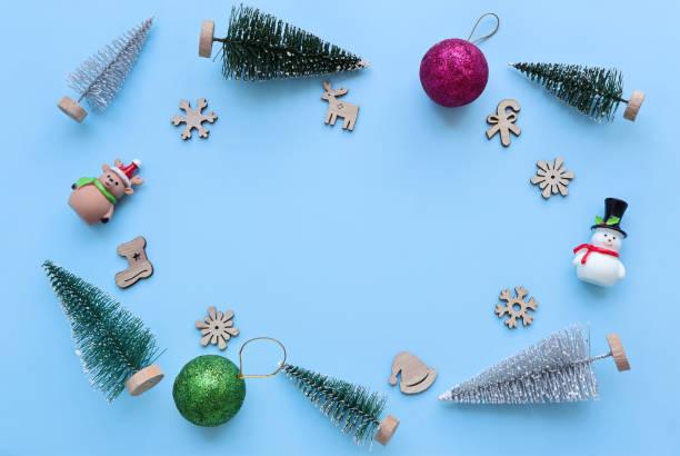 istock Frame made of beautiful Christmas decor 1343981825