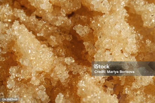 The Texture Of A Shining Scrub Closeup Stock Photo - Download Image Now - Exfoliation, Salt - Seasoning, Textured
