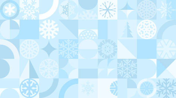 Colorful abstract blue winter Christmas background vector illustration for use on Christmas cards and designs
