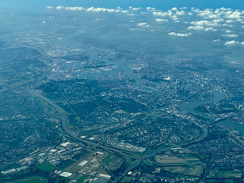 Amsterdam Aerial View on a suny day