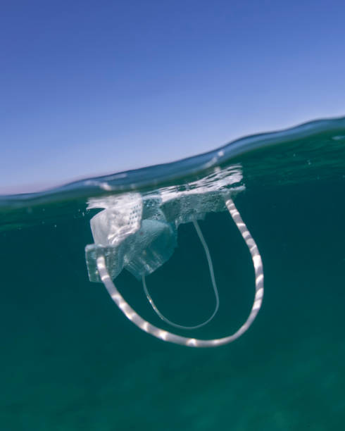 istock Face mask in the ocean 1343985256