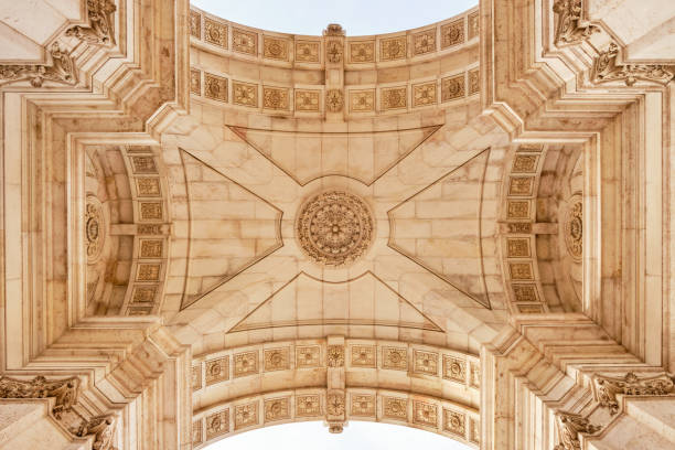 istock View from under the arch of Rua Augusta in Lisbon 1343992589