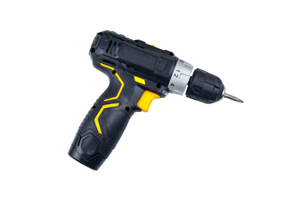 istock Cordless screwdriver isolated on white background 1344000280
