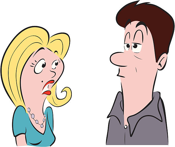 Couple Talking Stock Illustration - Download Image Now - Discussion, Husband,  Wife - iStock