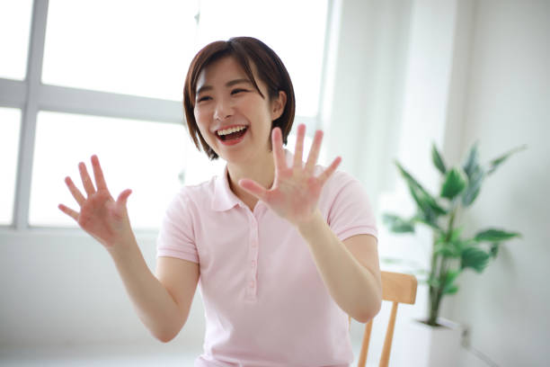 istock Image of a caregiver doing fingertip exercises 1344006169