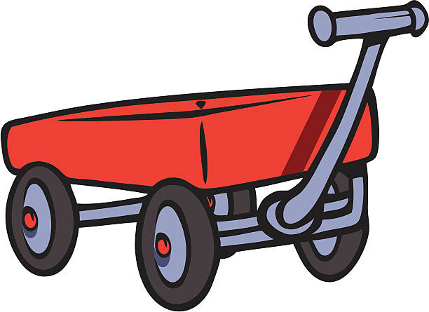 wagon – artystyczna grafika wektorowa