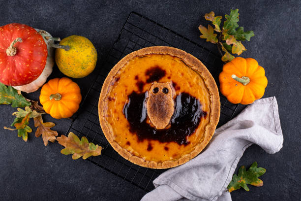 istock Pumpkin pie, traditional autumn food 1344025655