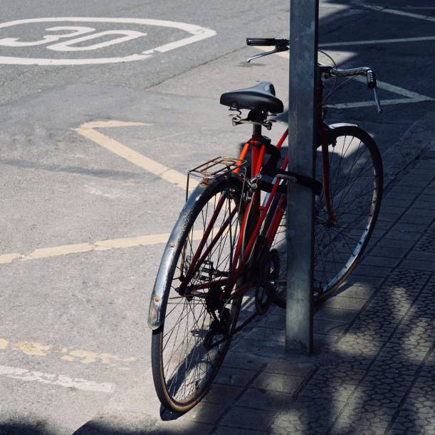 istock bicycle mode of transportation on the street 1344029986