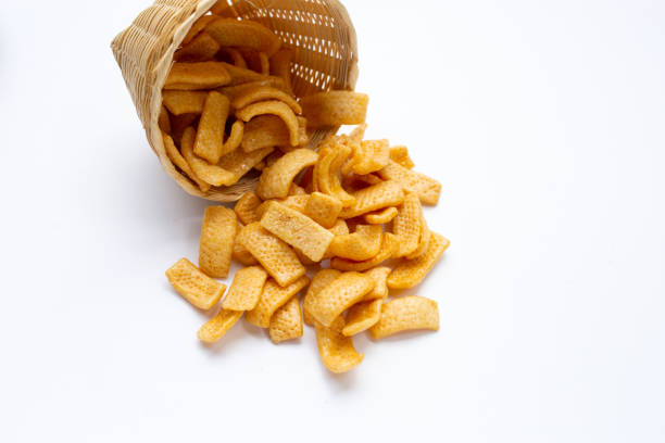 istock Potato chips, Snack coated in caramel 1344034152