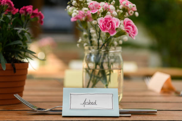 Beautifully decorated table for a wedding event outdoors