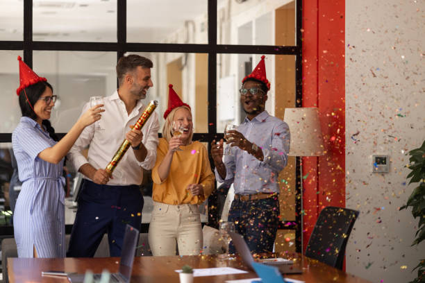 istock New year's eve office party 1344042165