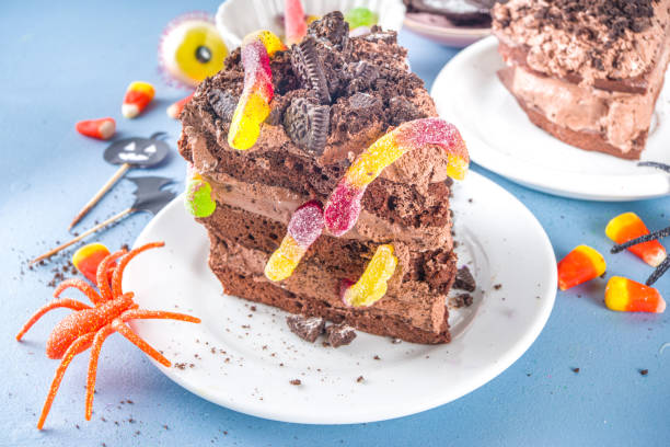 istock Funny cake for Halloween party 1344046649