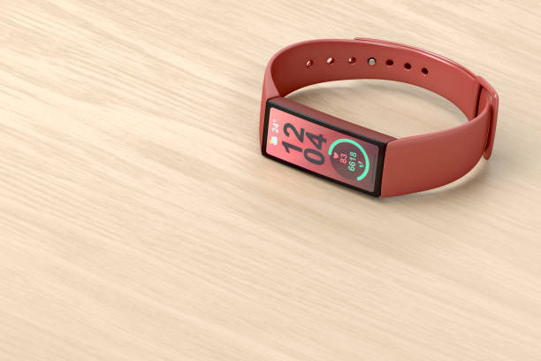 istock Smartwatch on wooden table 1344046667