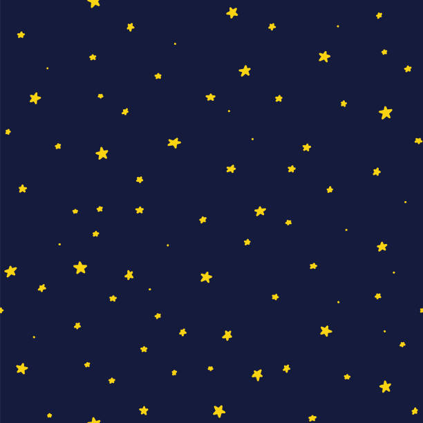 Seamless starry night Seamless hand drawn star pattern. EPS10 vector illustration, global colors, easy to modify. stars in your eyes stock illustrations