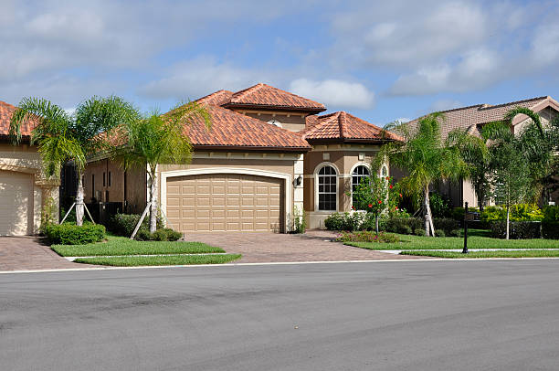 typical modern home in Florida stock photo