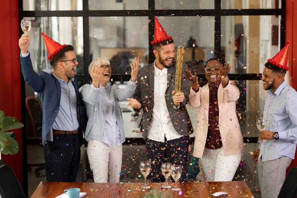 istock New year's eve office party 1344075159