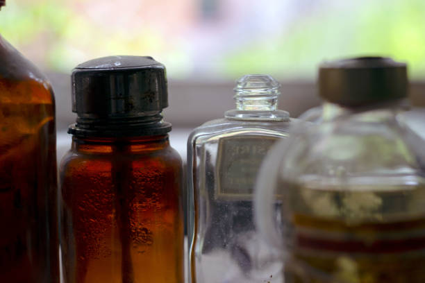 istock Old medicine bottle at the Villa Anna 1344082098