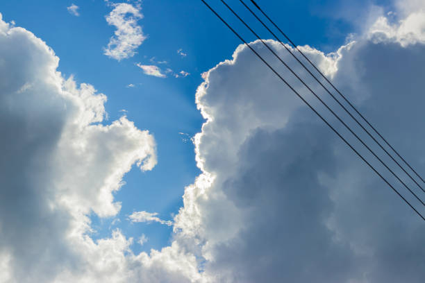 istock Abstract clouds on the blue sky after rained 1344087994