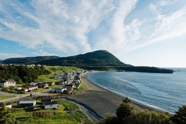 Trout River, NL stock photo