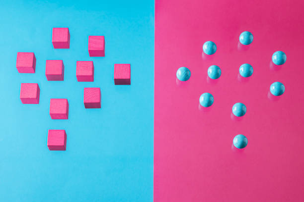 istock Two abstract brain for concept of idea and teamwork. Different thinking. 1344092846