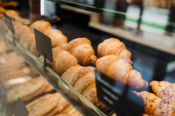 istock Interior shot of modern bakery or fast food restaurant 1344094323