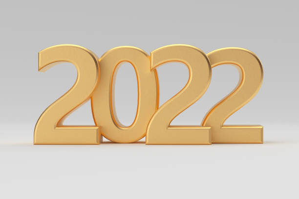istock New 2022 Year Golden Sign. 3d Rendering 1344094611