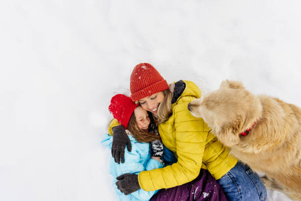 istock On snow with our dog 1344096575