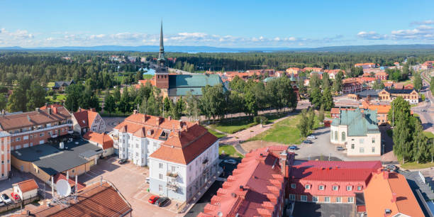 istock Aerial view of Mora, Sweden 1344097870