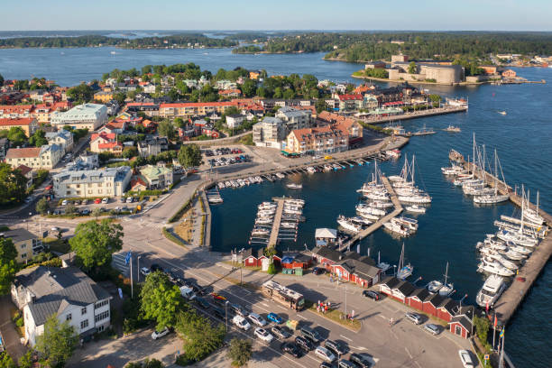 istock Summer in beautiful Vaxholm, Stockholm 1344098078