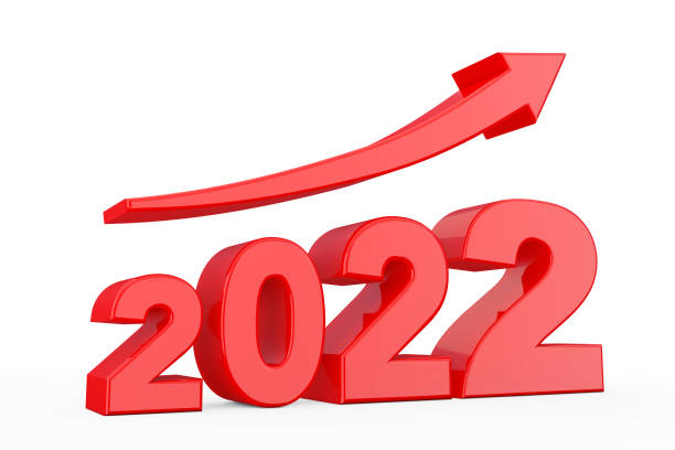 istock Progress Arrow in New 2022 Year Sign. 3d Rendering 1344098431