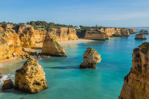 istock beach of Praia da Marinha 1344100613